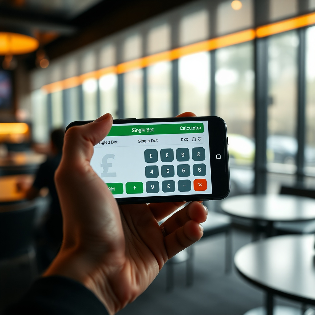 A hand holding a smartphone showing a clean \